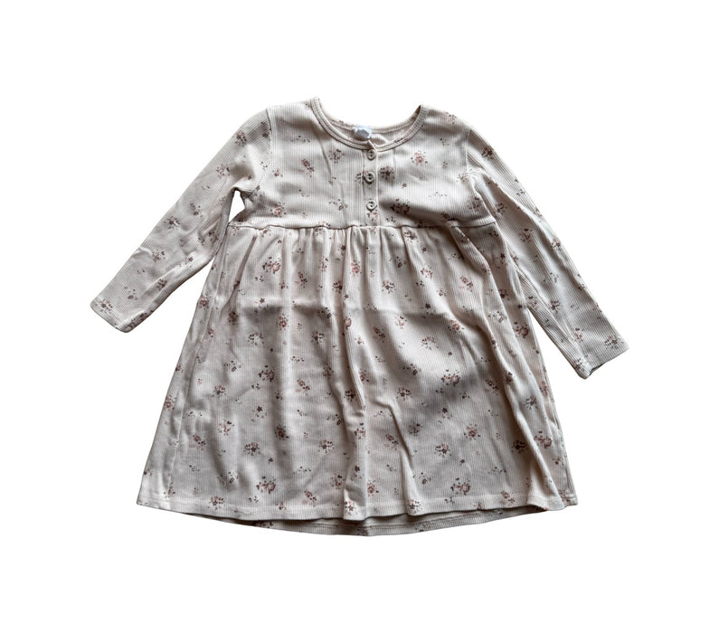 A Beige Long Sleeve Dresses from Jamie Kay in size 5T for girl. (Front View)