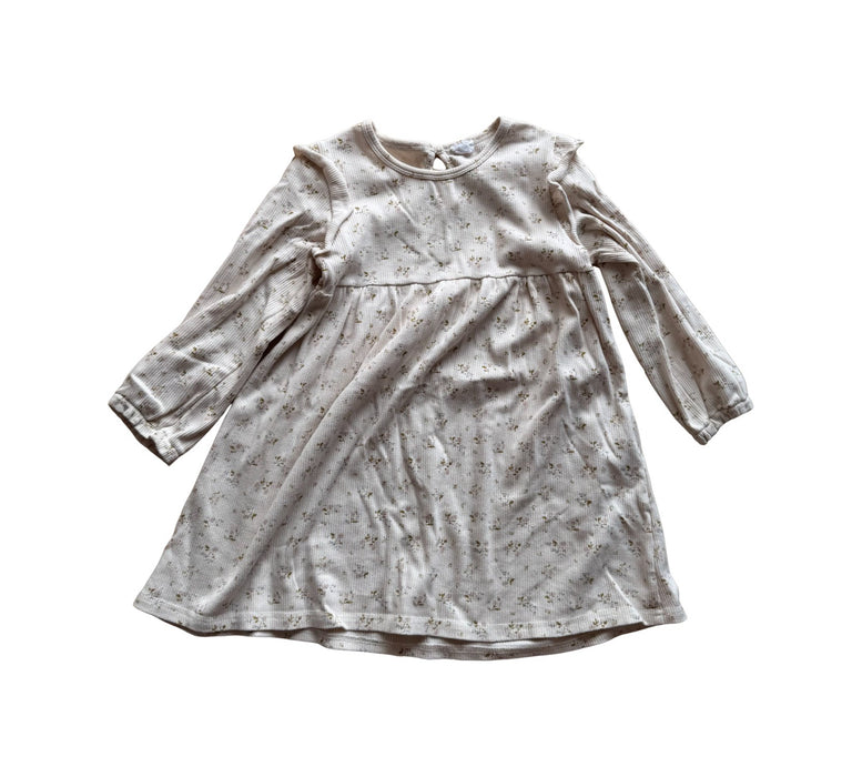 A Beige Long Sleeve Dresses from Jamie Kay in size 5T for girl. (Front View)