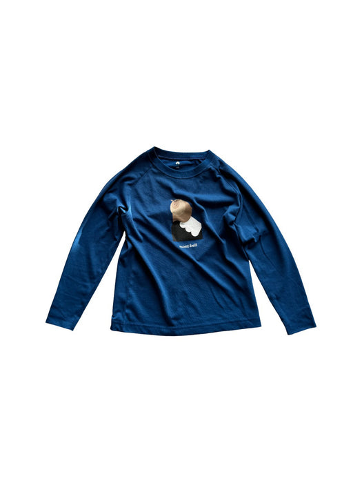 A Blue Long Sleeve T Shirts from Mont-bell in size 8Y for neutral. (Front View)
