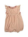 A Pink Sleeveless Rompers from Polarn O. Pyret in size 0-3M for girl. (Front View)