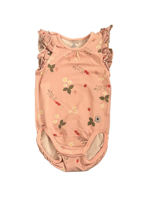A Multicolour Sleeveless Bodysuits from Polarn O. Pyret in size 3-6M for girl. (Front View)