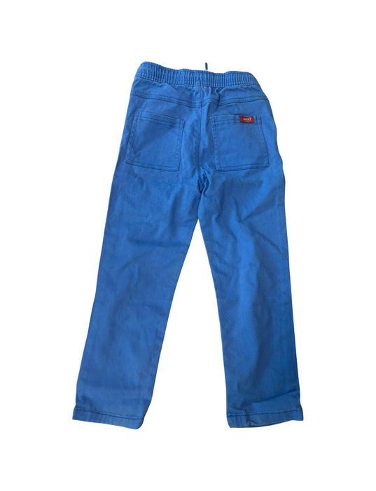 A Blue Casual Pants from Seed in size 5T for boy. (Back View)