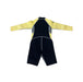 A Yellow Wetsuits from Minnex in size 6T for neutral. (Back View)