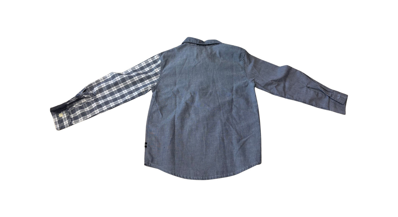 A Blue Long Sleeve Shirts from Nautica in size 4T for boy. (Back View)