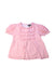 A Pink Short Sleeve Tops from Velveteen in size 6T for girl. (Front View)