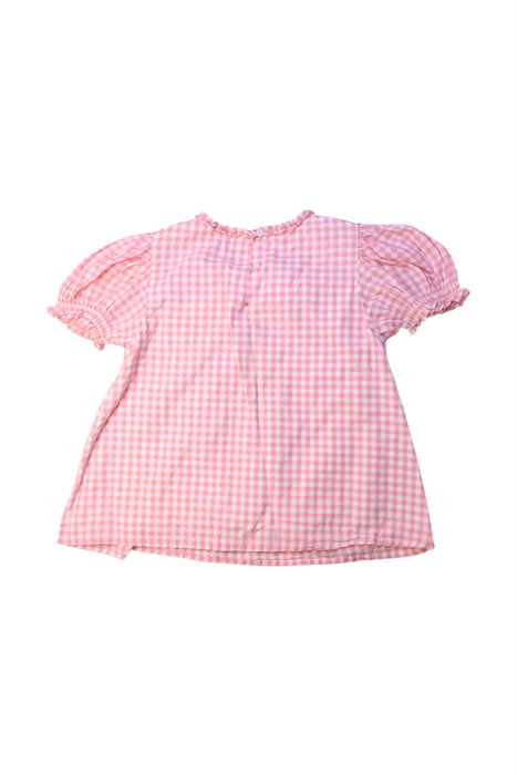 A Pink Short Sleeve Tops from Velveteen in size 6T for girl. (Back View)