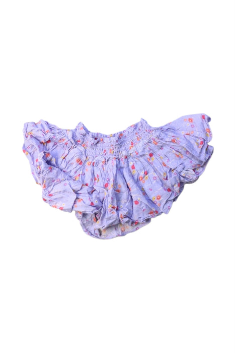 A Purple Short Skirts from Velveteen in size 4T for girl. (Front View)