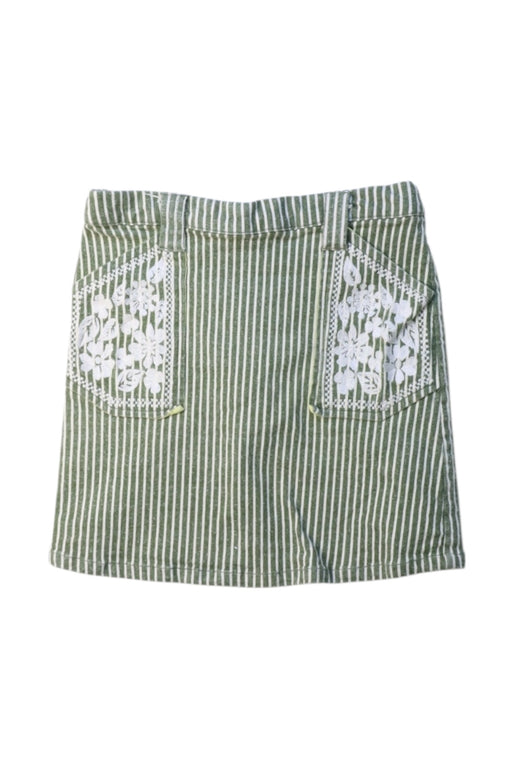 A Green Short Skirts from Velveteen in size 6T for girl. (Front View)