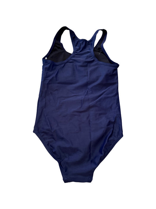 A Navy Swimsuits from TYR in size 12Y for girl. (Back View)