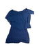 A Blue Short Sleeve Tops from Seraphine in size S for maternity. (Back View)