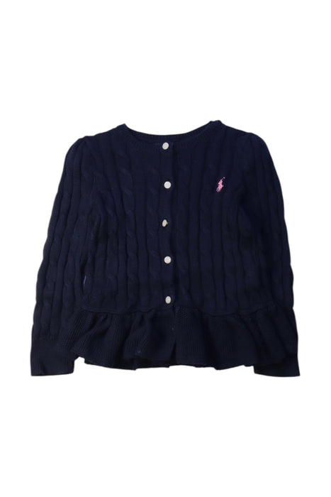 A Navy Cardigans from Polo Ralph Lauren in size 3T for girl. (Front View)