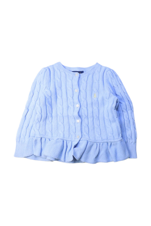 A Blue Cardigans from Polo Ralph Lauren in size 2T for girl. (Front View)
