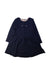 A Navy Long Sleeve Dresses from Burberry in size 3T for girl. (Front View)