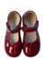 A Red Flats from Hampton Classics in size 4T for girl. (Back View)