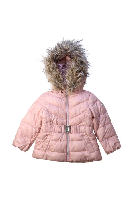 A Pink Puffer/Quilted Coats & Outerwear from Michael Kors in size 2T for girl. (Front View)