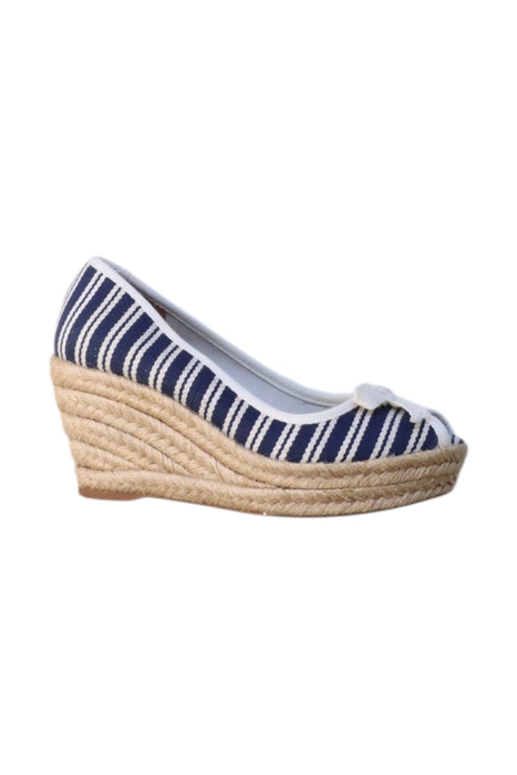 A Navy Espadrilles from Tory Burch in size 10Y for girl. (Front View)