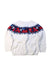 A White Cardigans from Petit Bateau in size 3T for girl. (Back View)