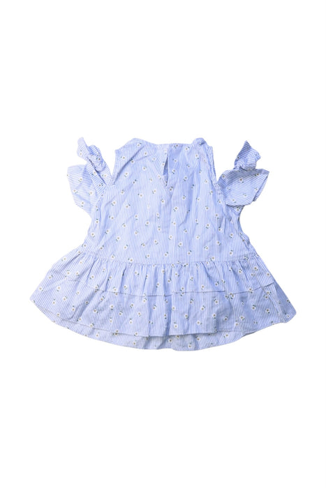 A Blue Short Sleeve Tops from Mayoral in size 6T for girl. (Back View)