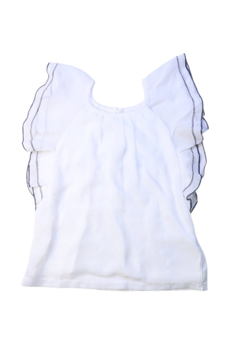 A White Sleeveless Tops from Mayoral in size 2T for girl. (Front View)