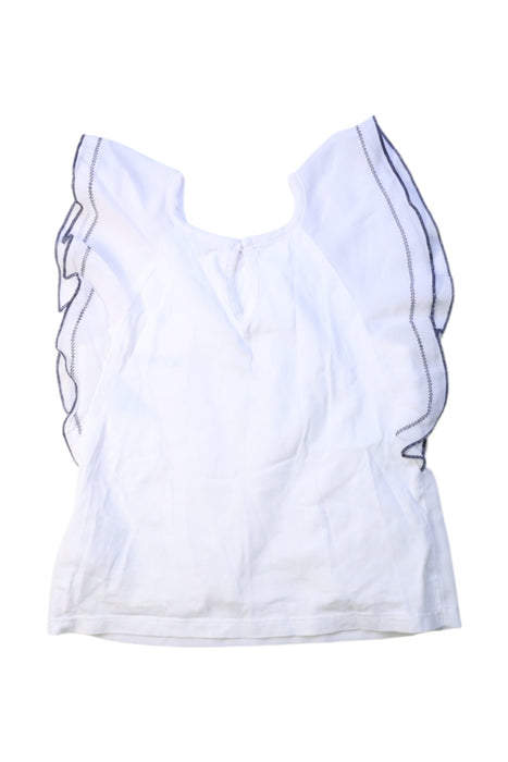 A White Sleeveless Tops from Mayoral in size 2T for girl. (Back View)