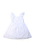 A White Sleeveless Dresses from The Little White Company in size 2T for girl. (Front View)