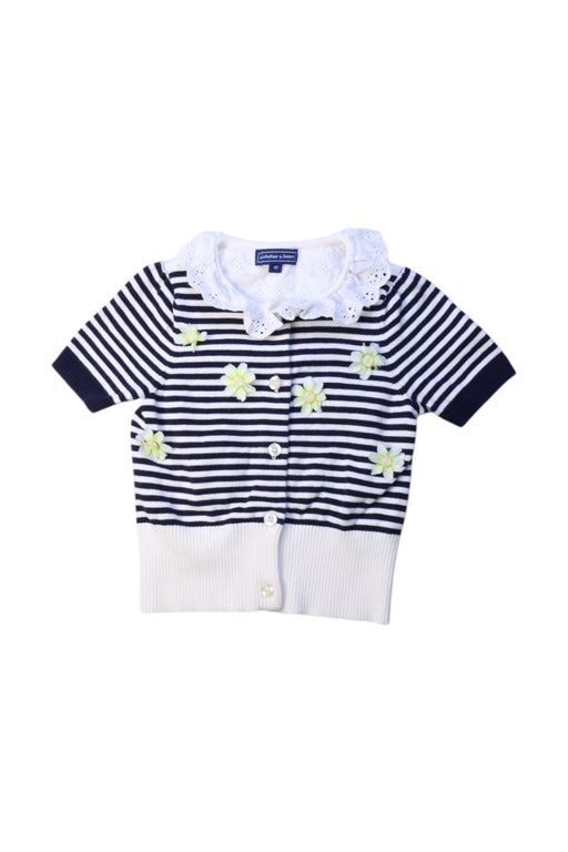 A Navy Cardigans from Nicholas & Bears in size 4T for girl. (Front View)