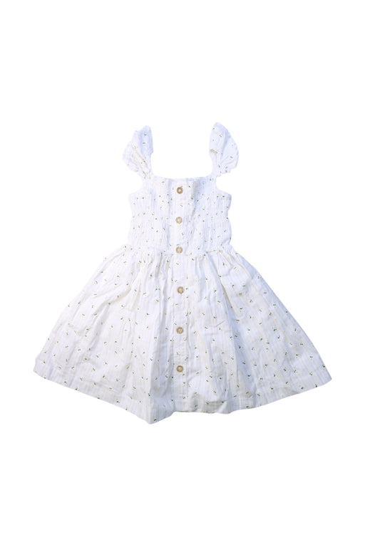 A White Sleeveless Dresses from Mayoral in size 4T for girl. (Front View)