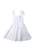 A White Sleeveless Dresses from Mayoral in size 4T for girl. (Back View)