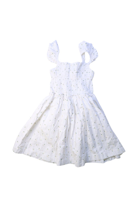 A White Sleeveless Dresses from Mayoral in size 4T for girl. (Back View)