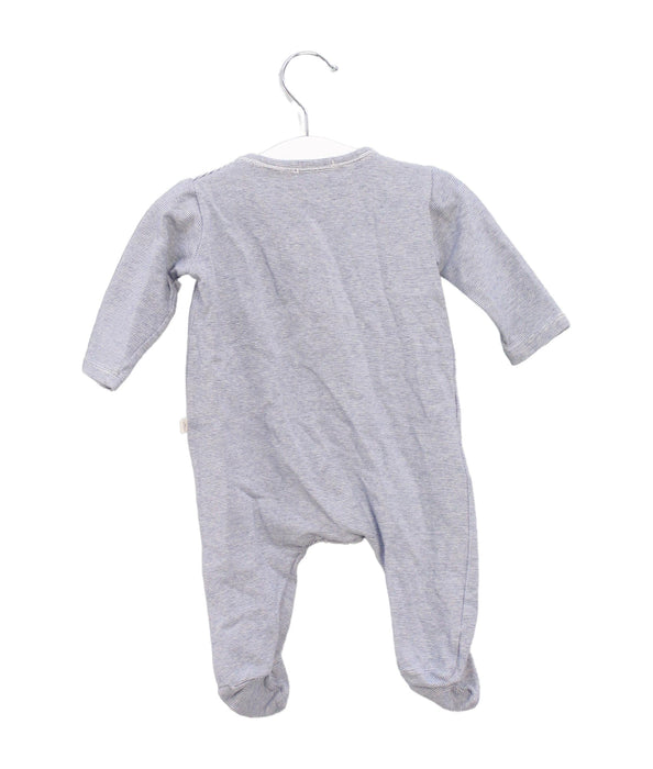 A Navy Onesies from 1 + in the family in size 0-3M for boy. (Back View)
