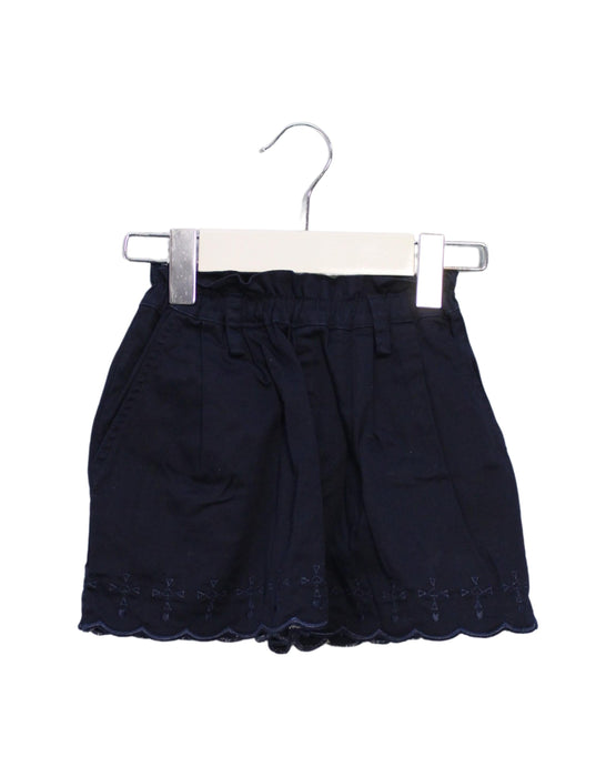 A Navy Shorts from As Little As in size 18-24M for girl. (Front View)
