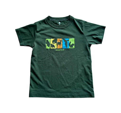 A Green Short Sleeve T Shirts from Mont-bell in size 8Y for neutral. (Front View)