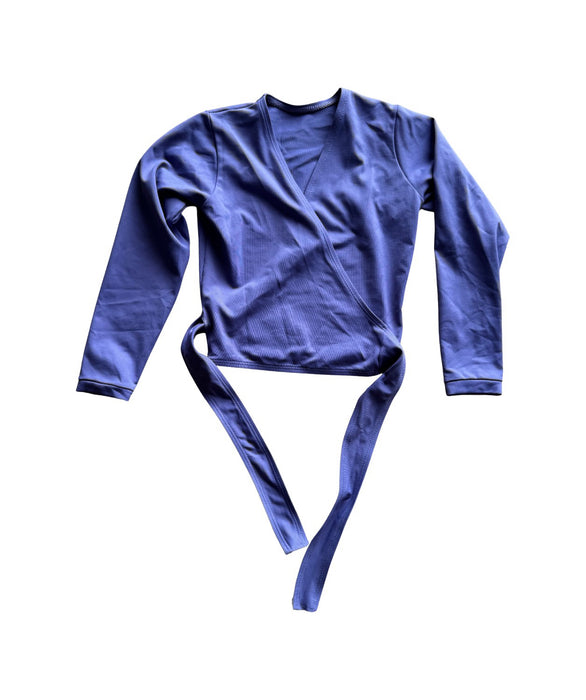 A Blue Long Sleeve Tops from Bloch in size 6T for girl. (Front View)