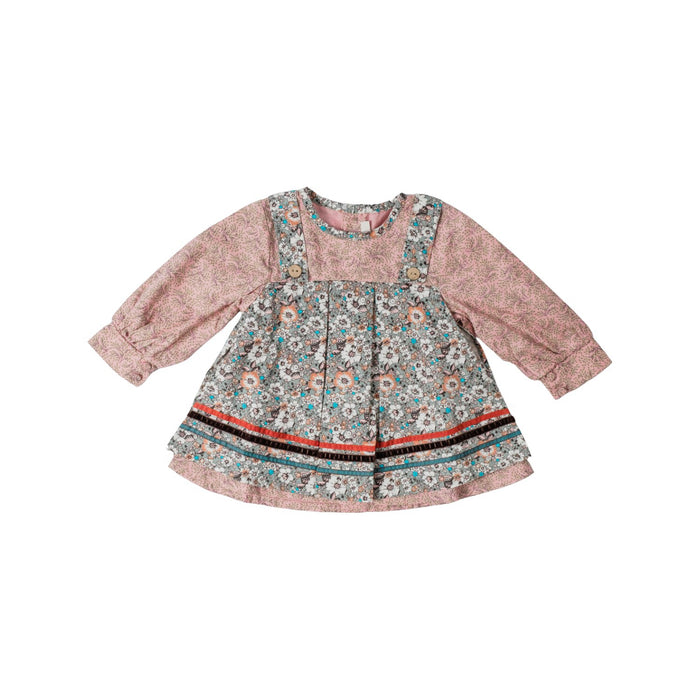 A Pink Long Sleeve Dresses from Kenzo in size 6-12M for girl. (Front View)