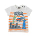 A White Short Sleeve T Shirts from Junior Gaultier in size 3-6M for boy. (Front View)