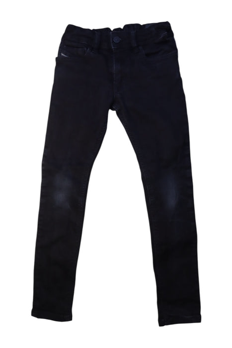A Black Jeans from Diesel in size 8Y for boy. (Front View)