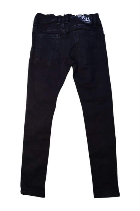 A Black Jeans from Diesel in size 8Y for boy. (Back View)