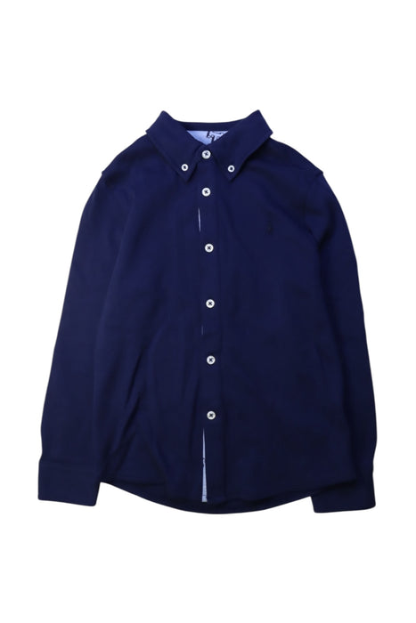 A Navy Long Sleeve Shirts from Polo Ralph Lauren in size 5T for boy. (Front View)