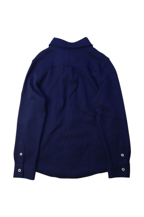 A Navy Long Sleeve Shirts from Polo Ralph Lauren in size 5T for boy. (Back View)