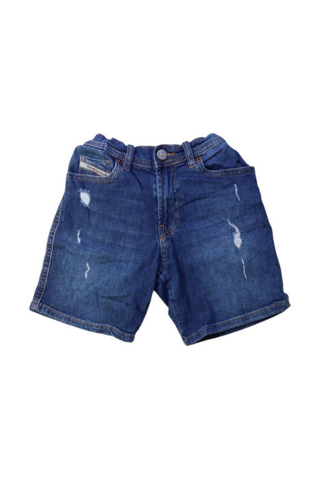 A Blue Shorts from Diesel in size 6T for boy. (Front View)