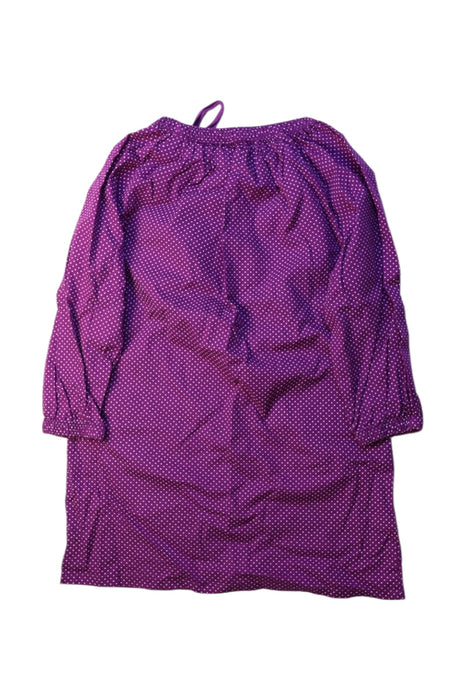 A Purple Long Sleeve Dresses from Little Mercerie in size 5T for girl. (Back View)