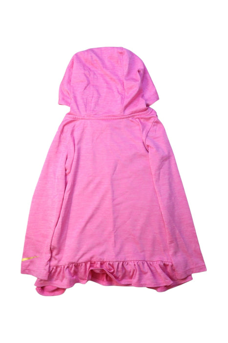A Pink Hooded Sweatshirts from Nike in size 4T for girl. (Back View)