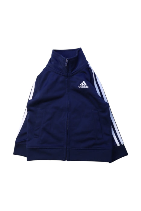 A Navy Lightweight Jackets from Adidas in size 12-18M for neutral. (Front View)