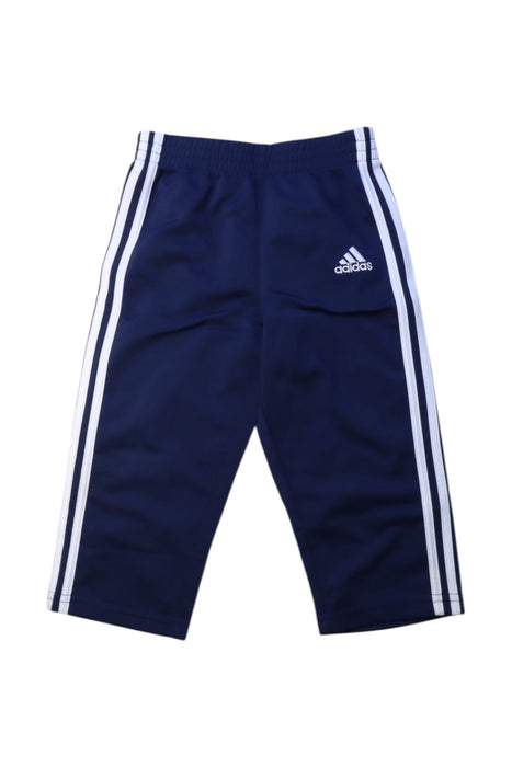 A Navy Active Pants from Adidas in size 12-18M for neutral. (Front View)