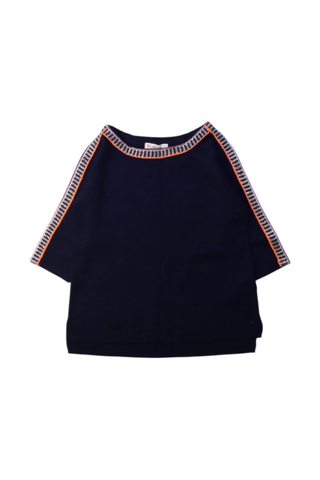 A Navy Crewneck Sweatshirts from Crewcuts in size 2T for girl. (Front View)