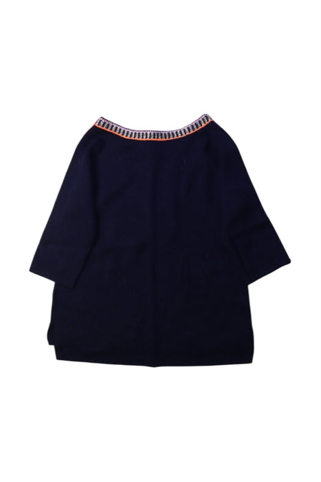A Navy Crewneck Sweatshirts from Crewcuts in size 2T for girl. (Back View)