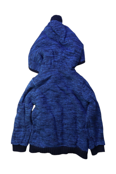 A Blue Hooded Sweatshirts from Seed in size 18-24M for boy. (Back View)
