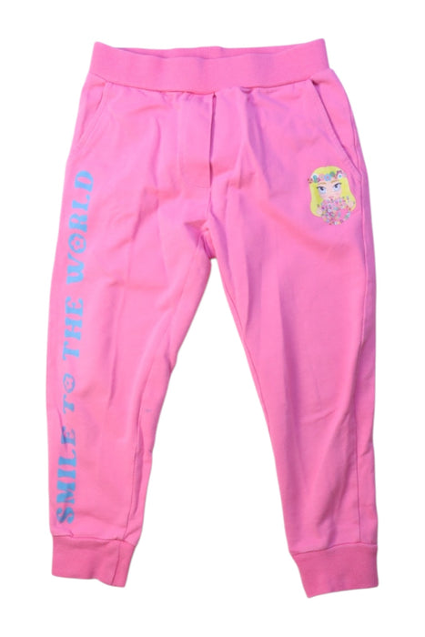 A Pink Sweatpants from Chiara Ferragni in size 3T for girl. (Front View)