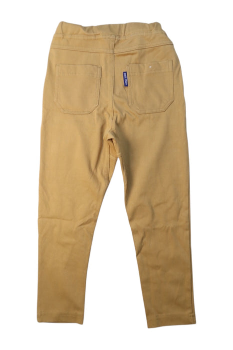 A Beige Casual Pants from Petit Main in size 4T for boy. (Back View)