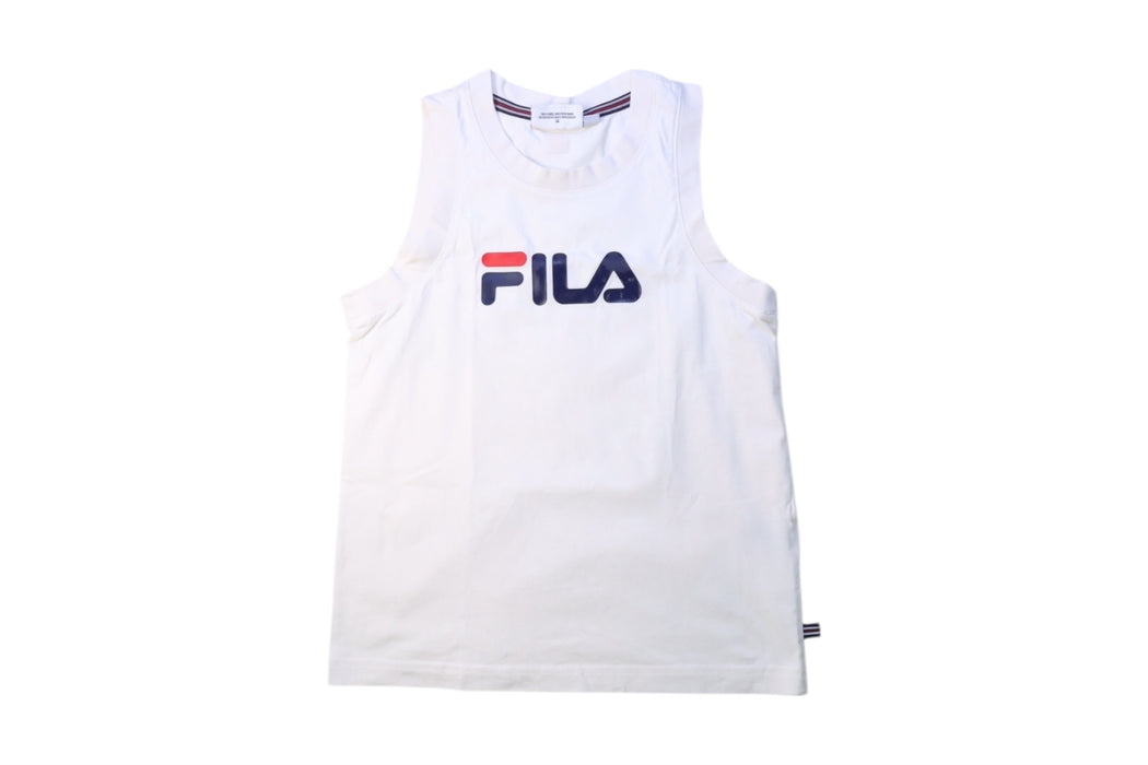 A White Sleeveless T Shirts from Fila in size 8Y for girl. (Front View)